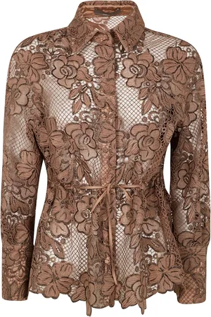 D.EXTERIOR Camicia in pizzo