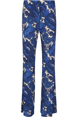 Etro Pantaloni svasati a fiori