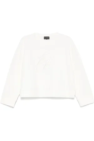 Emporio Armani Felpa con logo ricamato