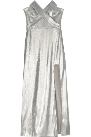 GENNY Abito da sera senza spalline con paillettes