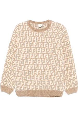 Fendi Maglione con logo FF jacquard