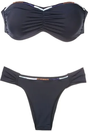Brigitte Set bikini a fascia con ricamo