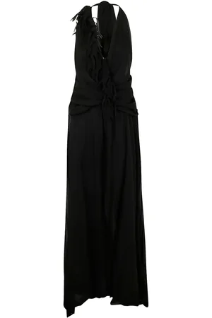 BLUMARINE Abito lungo con scollo all