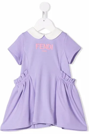 Fendi Abito svasato con ricamo