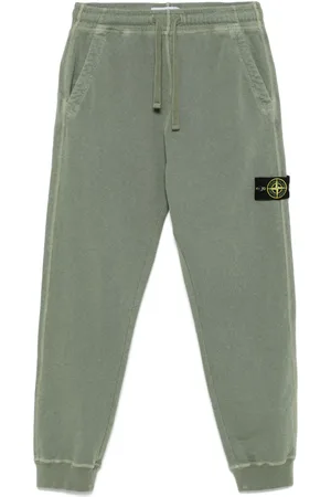 Stone Island Pantaloni sportivi con applicazione Compass