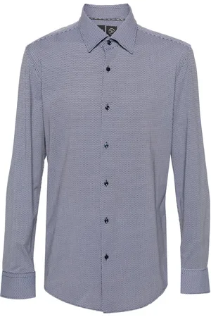 HUGO BOSS Camicia con stampa geometrica