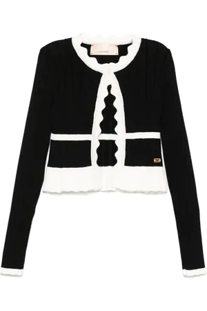 Elisabetta Franchi Cardigan con dettagli a contrasto