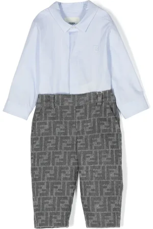 Fendi Tuta corta con logo FF