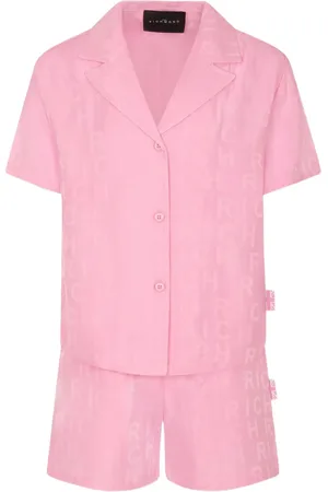 John Richmond Set shorts con logo jacquard