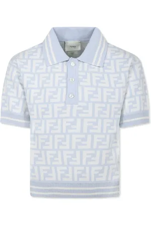 Fendi Polo in jersey con logo FF