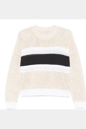 PESERICO SIGN Maglione con dettaglio a righe