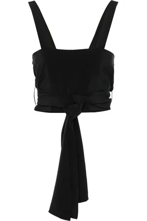 Chloé Top crop in crêpe de chine