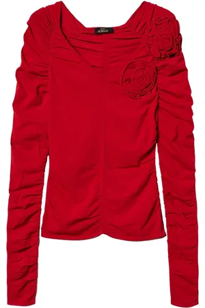 Twin-Set Top con dettaglio a fiore