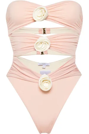LA REVECHE Costume intero senza spalline con applicazione