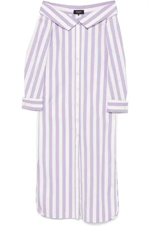 Rochas Abito midi a righe