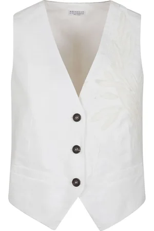 Brunello Cucinelli Gilet con ricamo