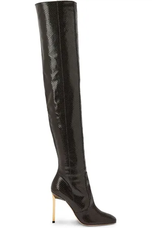 Tom Ford Stivali alla coscia con effetto serpente 105mm