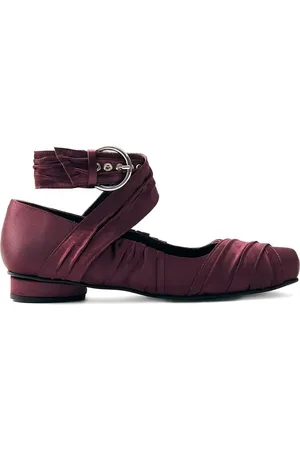 ALOHAS Ballerine con ruches e cinturino