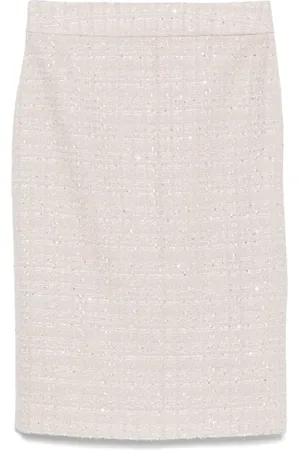 Emporio Armani Gonna midi in tweed