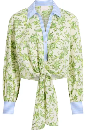 Cinq A Sept Camicia a fiori con nodo