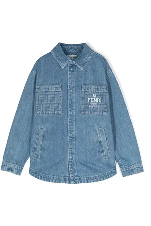Fendi Giacca denim con ricamo