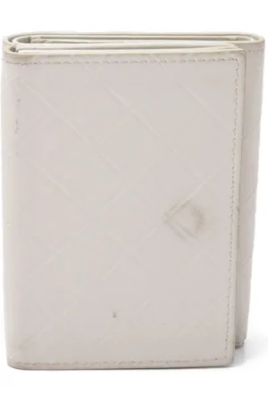Bottega Veneta Portafoglio tri-fold Intrecciato 2000