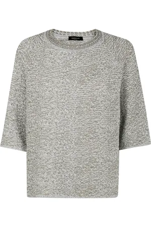 Fabiana Filippi Top in cotone lavorato a maglia