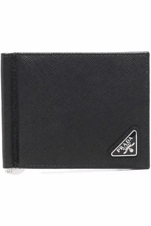Prada Portafoglio bi-fold in pelle