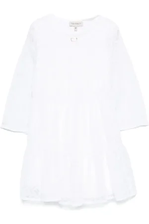 Twin-Set Abito con ricamo a fiori