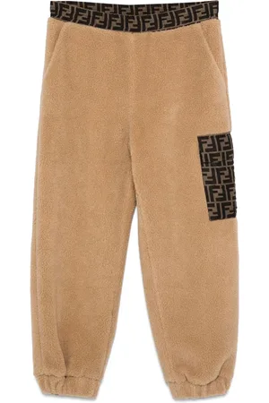 Fendi Pantaloni sportivi in jersey con logo FF