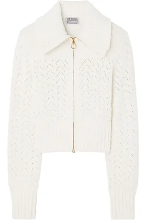 ST. JOHN Cardigan in maglia con motivo chevron
