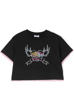 Chiara Ferragni T-shirt crop con strass