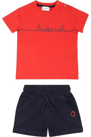 Trussardi Set con shorts e logo
