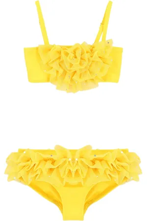 Angels Face Top bikini con ruches