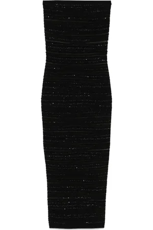 Balmain Abito midi senza spalline