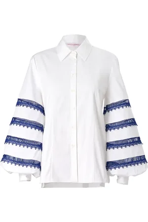 Carolina Herrera Camicia con rifinitura in pizzo