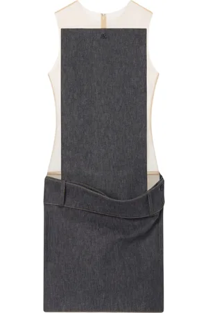 Courrèges Abito corto Illusion denim