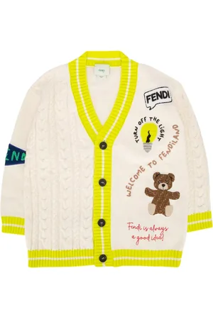Fendi Cardigan con motivo Bear