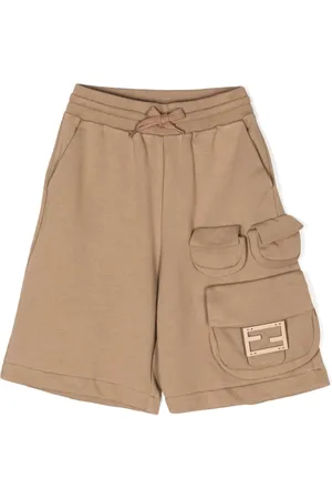 Fendi Shorts con placca logo FF