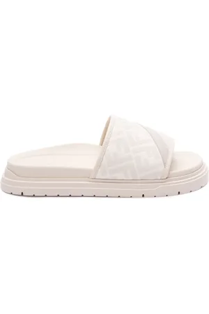 Fendi Sandali slides con monogramma jacquard