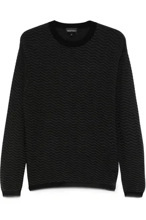 Emporio Armani Maglione con trama in rilievo