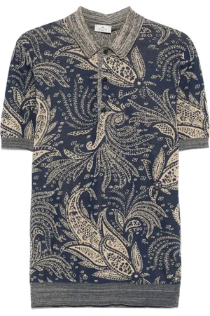 Etro Polo con motivo paisley jacquard
