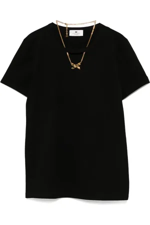 Elisabetta Franchi T-shirt con dettaglio collana
