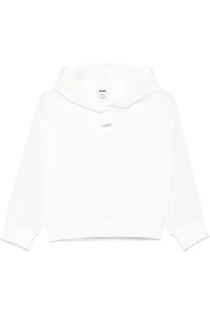 DKNY Felpa crop con applicazione