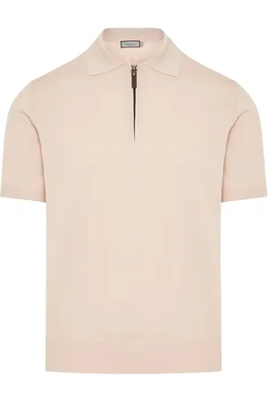 CANALI Polo con mezza zip