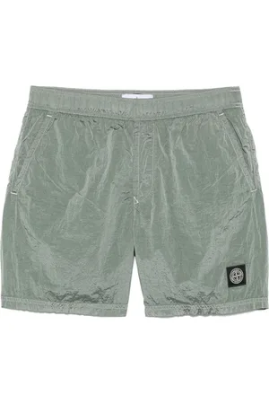 Stone Island Costume da bagno con applicazione Compass