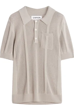 Lanvin Polo in maglia traforata