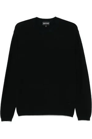 Emporio Armani Maglione con motivo a zigzag