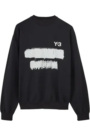 Y-3 Felpa "Black" con stampa grafica
