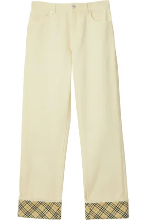 Burberry Jeans con dettaglio a quadri